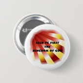 Zoek eerst het Koninkrijk God - 13 Ronde Button 5,7 Cm (Voorkant /achterkant)
