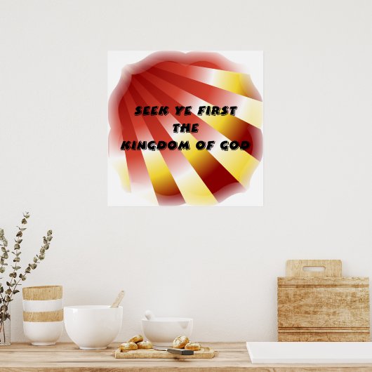 Zoek eerst het Koninkrijk God Poster (Keuken)