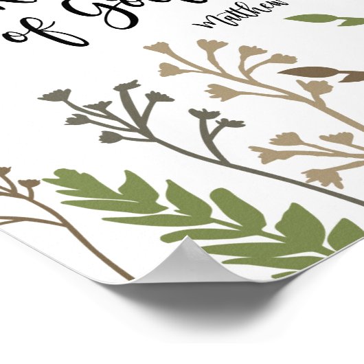 Zoek eerst het koninkrijk Gods Christelijke Print (Hoek)