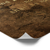 Zoek eerst het Koninkrijk - Schrift: Matthew 6:33 Poster (Hoek)