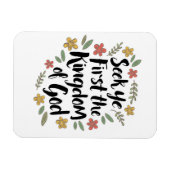 Zoek eerst het koninkrijk van God Art Print Magneet (Horizontaal)