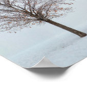 Zoek eerst het Koninkrijk Winter Boom Landschap Poster (Hoek)