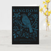 Zoek eerst Zijn koninkrijk Matteus 6_33 Christelij Kaart (Gele Bloem)