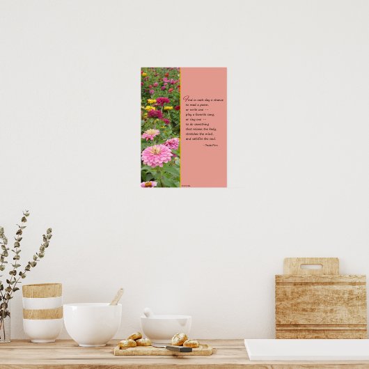 Zoek elke dag een kans... poster (Keuken)