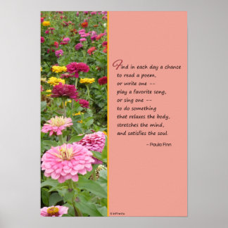 Zoek elke dag een kans... poster