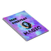 Zoek elke dag magisch - waterverf maanvrouw notitieboek (Rechterzijde)