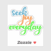 Zoek elke dag naar Joy Sticker (Vel)