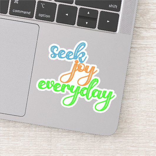 Zoek elke dag naar Joy Sticker (Detail)