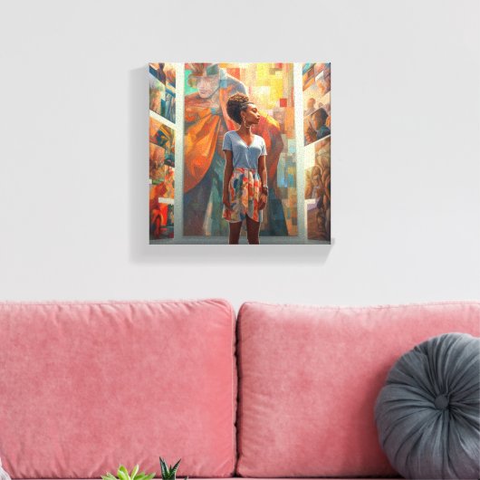 ZOEK EN JE ZULT VINDEN CANVAS AFDRUK (Insitu (Woonkamer))