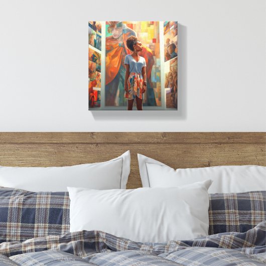 ZOEK EN JE ZULT VINDEN CANVAS AFDRUK (Insitu (Slaapkamer))