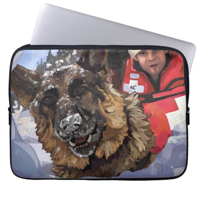 Zoek en Redding Laptop Sleeve (Voorkant)
