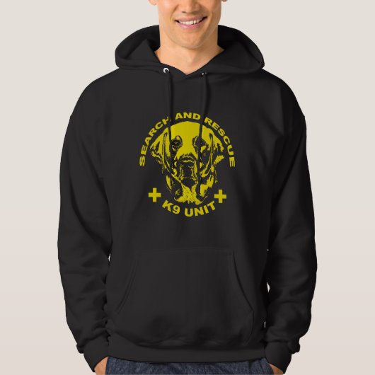 Zoek- en reddingseenheid K9 Hoodie (Voorkant)