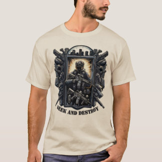 Zoek en vernietig tactisch militair gaming shirt