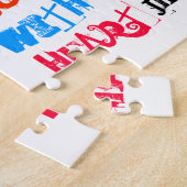 zoek en zoek me een tweekleurige versum legpuzzel (Zijkant)