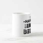 Zoek geluk door grenzen te stellen aan toewijding koffiemok (Center)