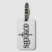 Zoek God Bagagelabel (Voorkant (verticaal))