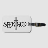 Zoek God Bagagelabel (Voorkant (horizontaal))