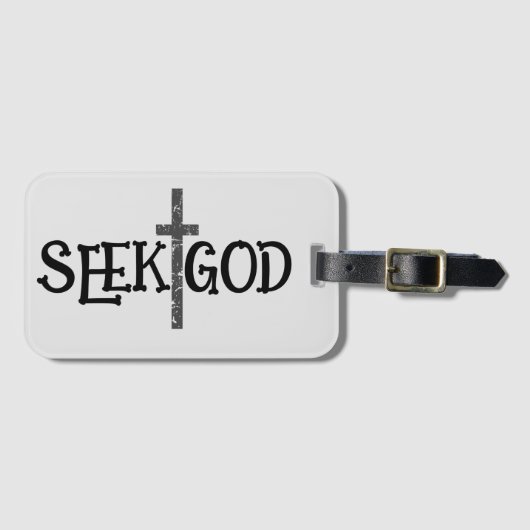 Zoek God Bagagelabel (Voorkant (horizontaal))