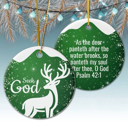 Zoek God Religieuze Feestdag ⛪️ 🎄 Keramisch Ornament