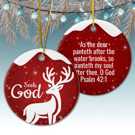 Zoek God Religieuze Feestdag ⛪️ 🎄 Keramisch Ornament