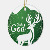 Zoek God Religieuze Feestdag ⛪️ 🎄 Keramisch Ornament (Links)
