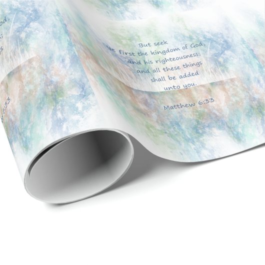 Zoek Gods koninkrijkscriptie Matthew Inspirerend Cadeaupapier (Rol Hoek)