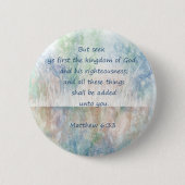 Zoek Gods koninkrijkscriptie Matthew Inspirerend Ronde Button 5,7 Cm (Voorkant)