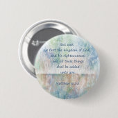 Zoek Gods koninkrijkscriptie Matthew Inspirerend Ronde Button 5,7 Cm (Voorkant /achterkant)