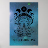 Zoek Harmony Yoga Kikker Poster (Voorkant)