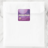 Zoek heilige momenten vierkante sticker (Tas)