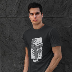 Zoek hem Christelijke moderne design-pc's 119:2 T-shirt