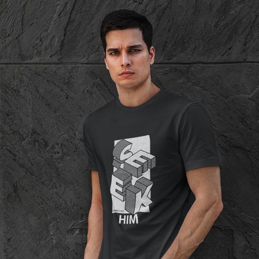 Zoek hem Christelijke moderne design-pc's 119:2 T-shirt