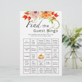 Zoek het Baby shower van de Gast Bingo Pumpkin (Staand voorkant)