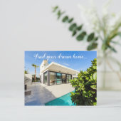 Zoek het Briefkaart van uw Dream Home Real Estate  (Staand voorkant)