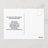 Zoek het Briefkaart van uw Dream Home Real Estate  (Achterkant)