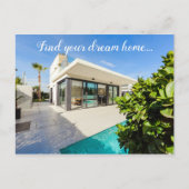 Zoek het Briefkaart van uw Dream Home Real Estate  (Voorkant)