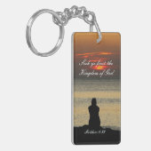 Zoek het eerste Koninkrijk van God, Mattheüs 6:33, Sleutelhanger (Voorkant Links)