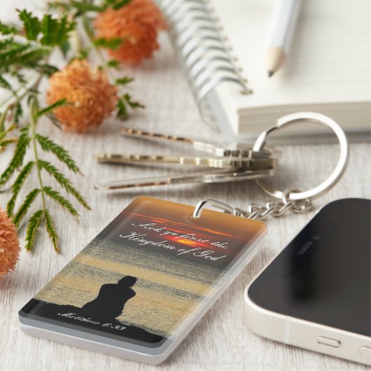 Zoek het eerste Koninkrijk van God, Mattheüs 6:33, Sleutelhanger (Voorkant Rechts)