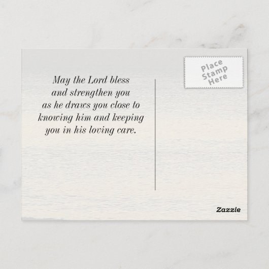 Zoek het eerste koninkrijk van God, Matthew 6:33 O Briefkaart (Achterkant)