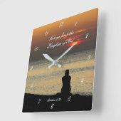 Zoek het eerste koninkrijk van God, Matthew 6:33 S Vierkante Klok (Hoek)