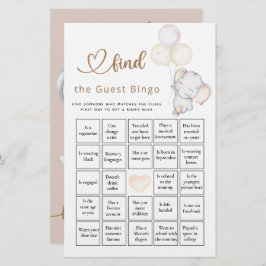 Zoek het ganzenmeisje van het gastbingo Elephant &