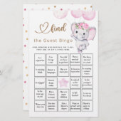 Zoek het ganzenmeisje van het gastbingo Elephant & (Voorkant / Achterkant)