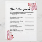 ZOEK HET GASTENSPEL BRIEFHOOFD (Voorkant / Achterkant)