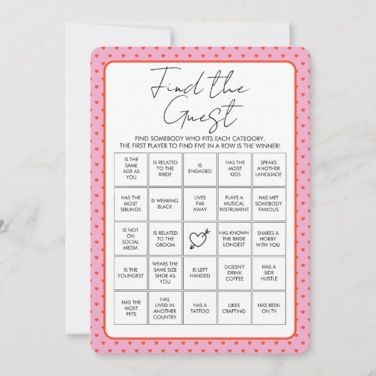 Zoek het gastenspel feestdagenkaart (Voorkant)