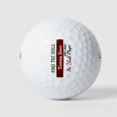 zoek het gat gepersonaliseerd golfballen (Voorkant)
