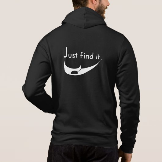 Zoek het gewoon. hoodie (Achterkant)