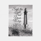 Zoek het licht fleece deken (Voorkant)