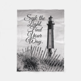 Zoek het licht fleece deken