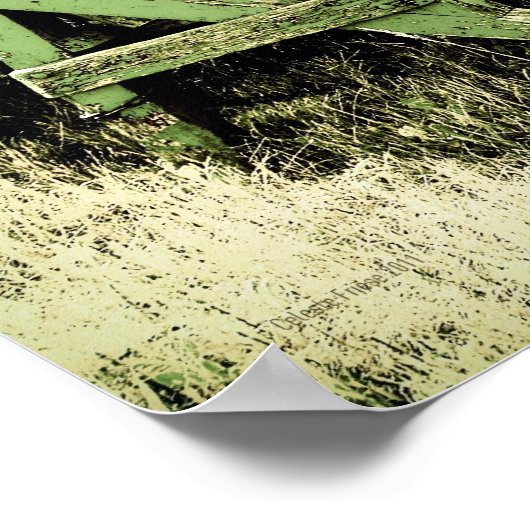 Zoek het Poster Rest My Soul (Weathered Bench) 15x (Hoek)