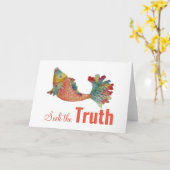 Zoek het ware blanco wenskaart kaart (Gele Bloem)